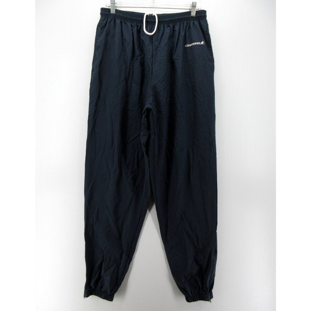 VINTAGE Converse Pants XL Track Warm Up Ankle Zip Athletic 90s USA